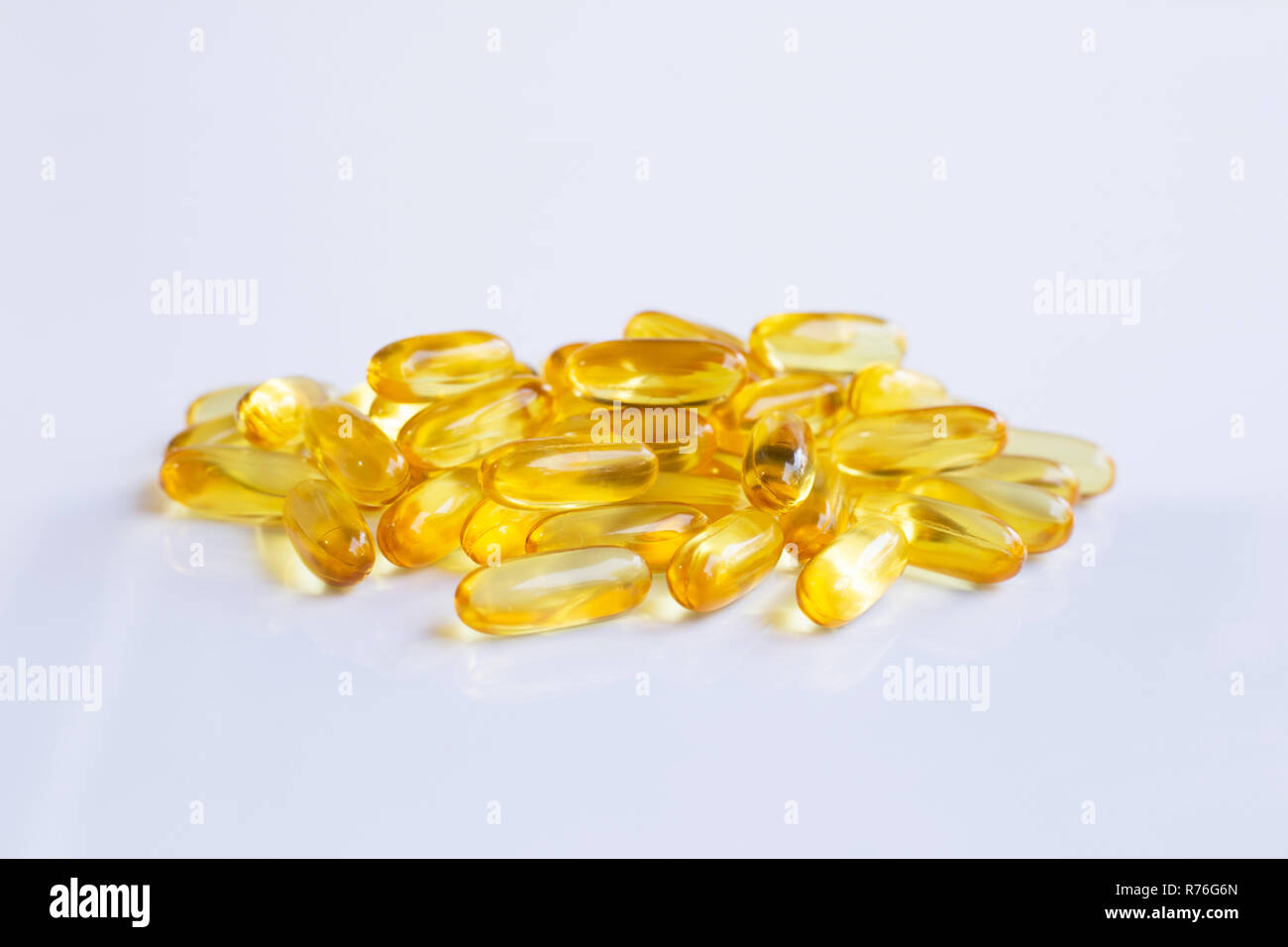Fish oil capsules Stock Photo Alamy