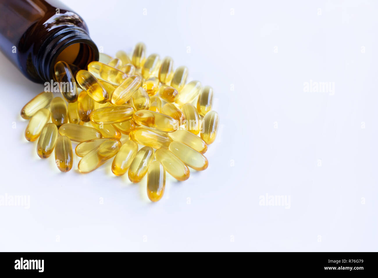 Fish oil capsules Stock Photo Alamy