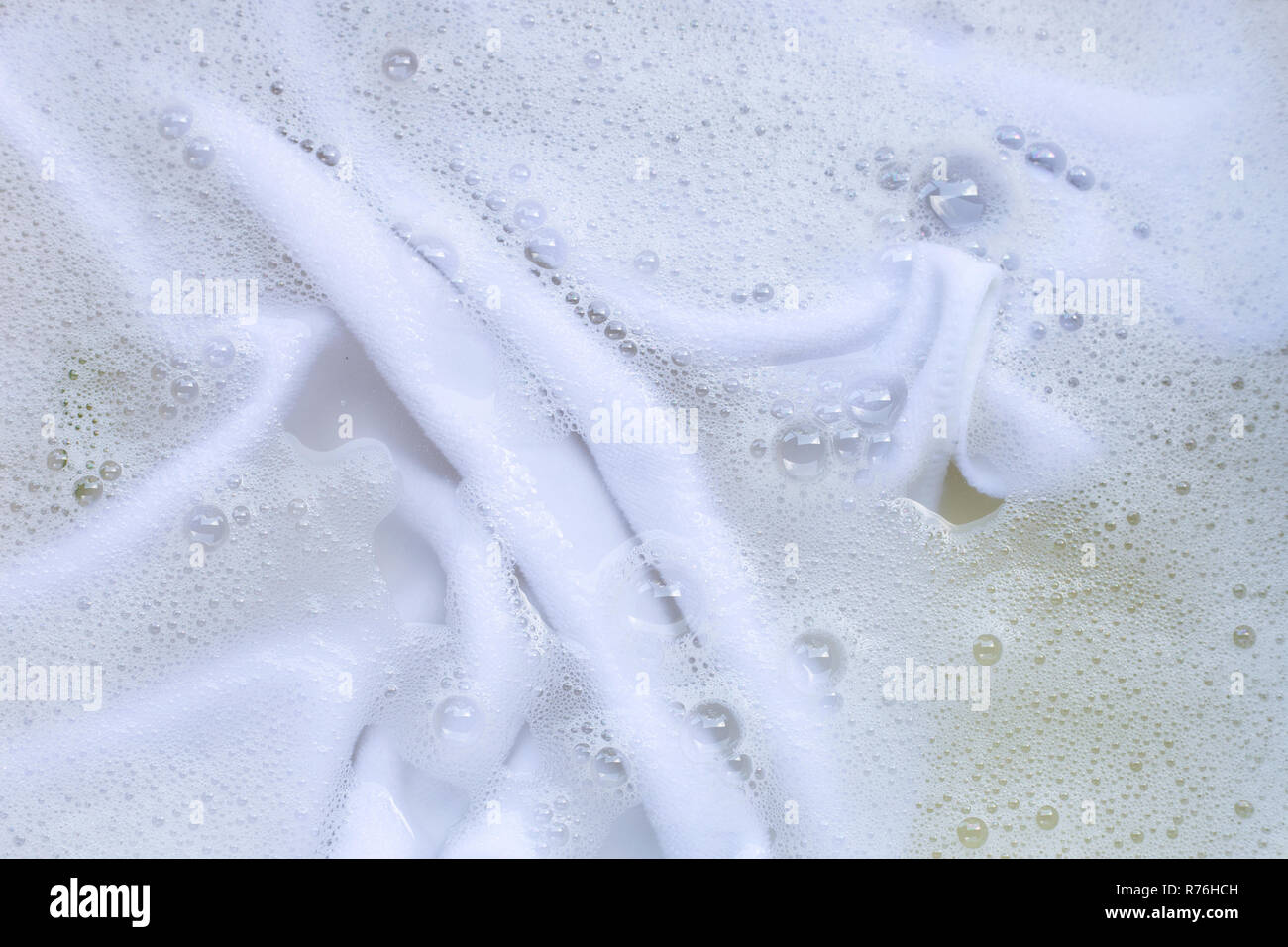 Washing clothes, white clothes soaked Stock Photo Alamy