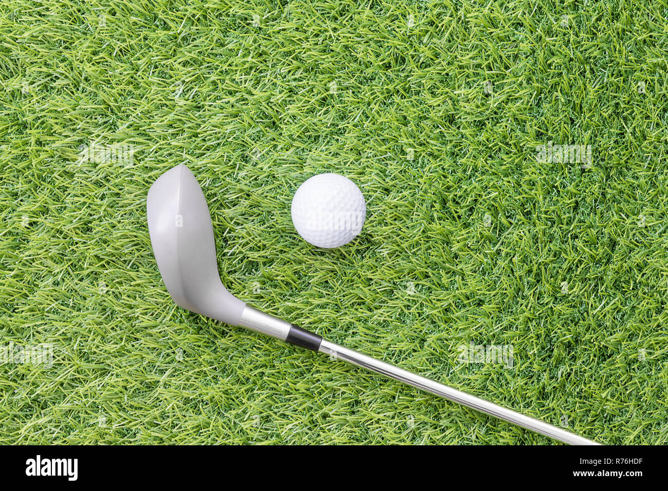 Sport objects related to golf equipment Stock Photo