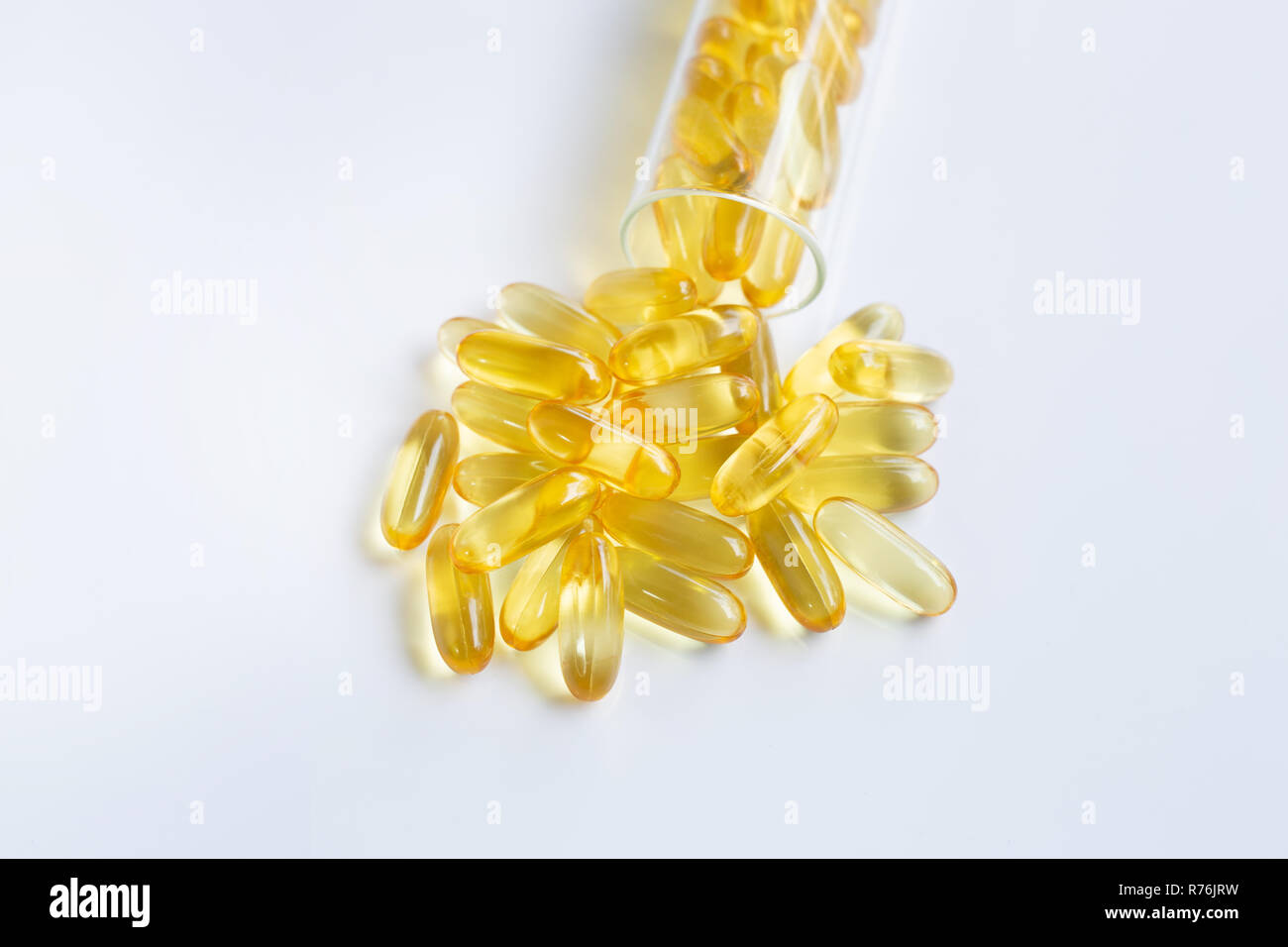 Fish oil capsules Stock Photo Alamy