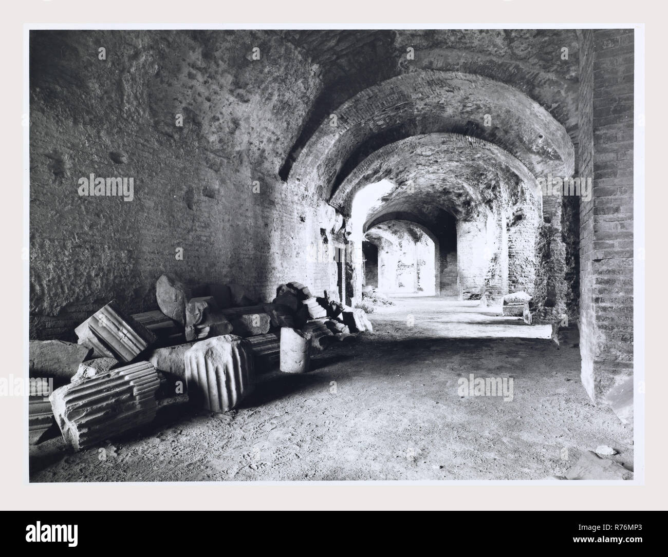 Campania Caserta Santa Maria Capua Vetere Anfiteatro Campano, this is my Italy, the italian country of visual history, Antiquities Remains of Roman amphitheater Stock Photo