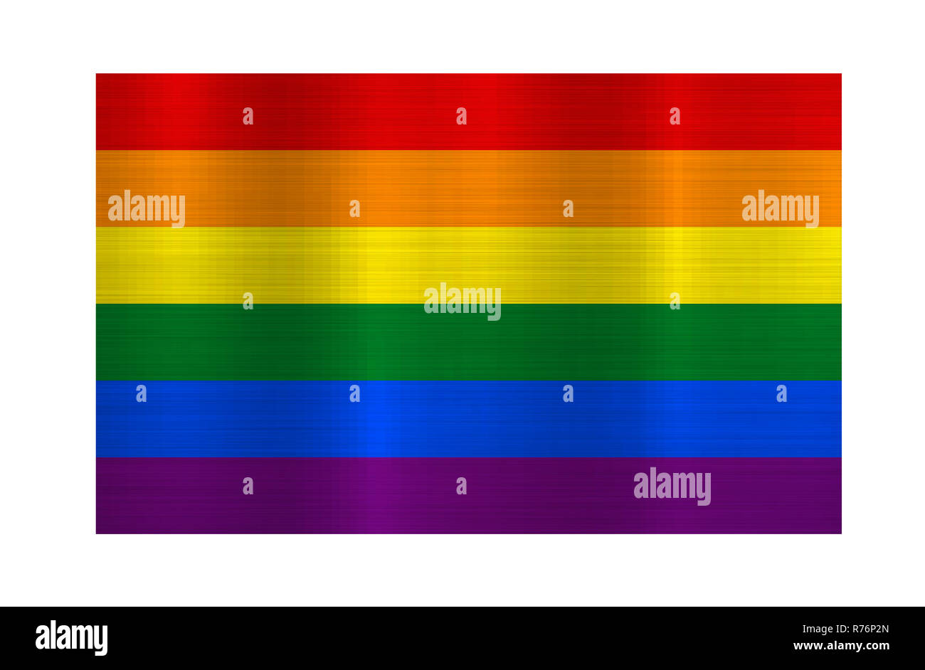 Metallic Gay Pride Rainbow Flag Illustration Stock Photo Alamy