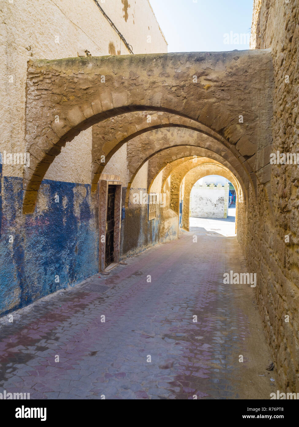 Streets of the medieval medina in Safi, Morocco Stock Photo