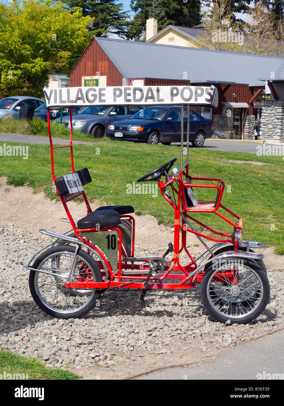 Village Pedal Pops Hanmer Springs Stock Photo - Alamy
