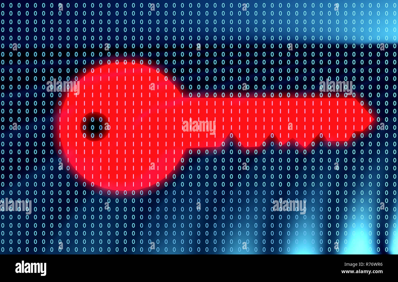 Digital key, encryption Stock Photo Alamy