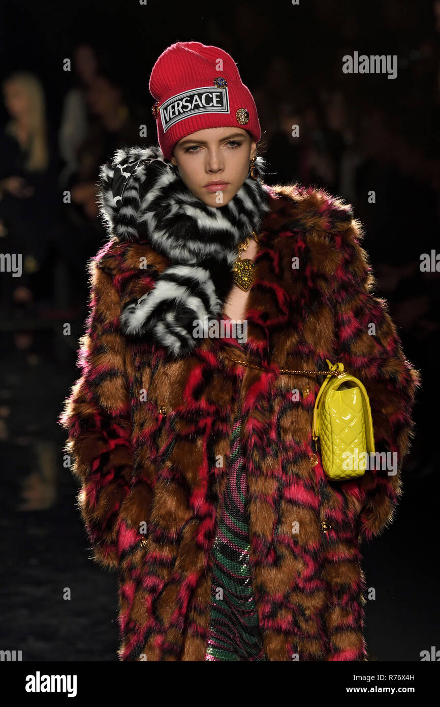 Model Lea Julian walks on the runway during the Alexander Wang Pre-Fall  2019 show held in Brooklyn, NY on December 1, 2018. (Photo by Jonas  Gustavsson/Sipa USA Stock Photo - Alamy