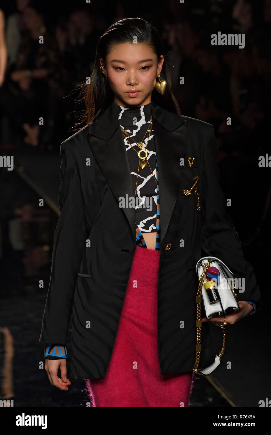 NEW YORK, NY - DECEMBER 02: Model Yoon Young Bae walks the runway at ...