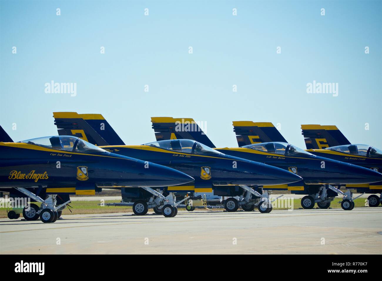 Blue Angels perform at Wings over Houston Airshow Stock Photo Alamy