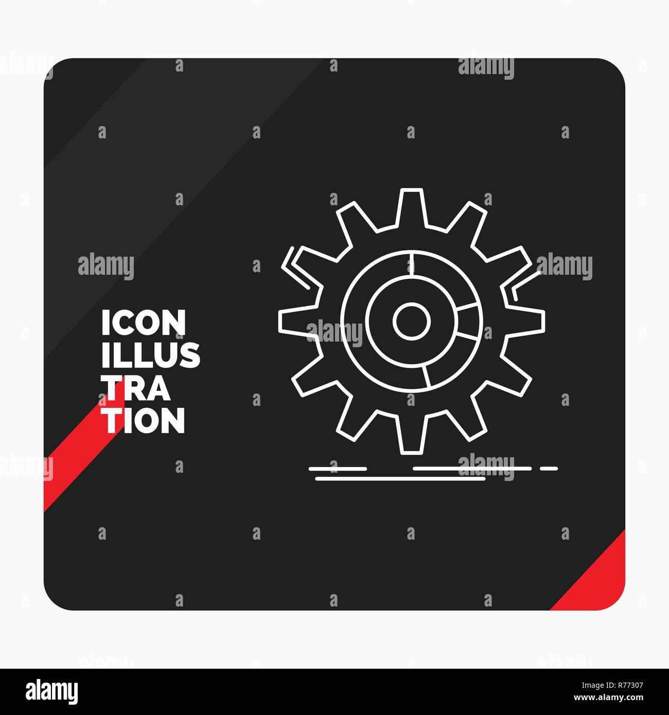 Red and Black Creative presentation Background for setting, data