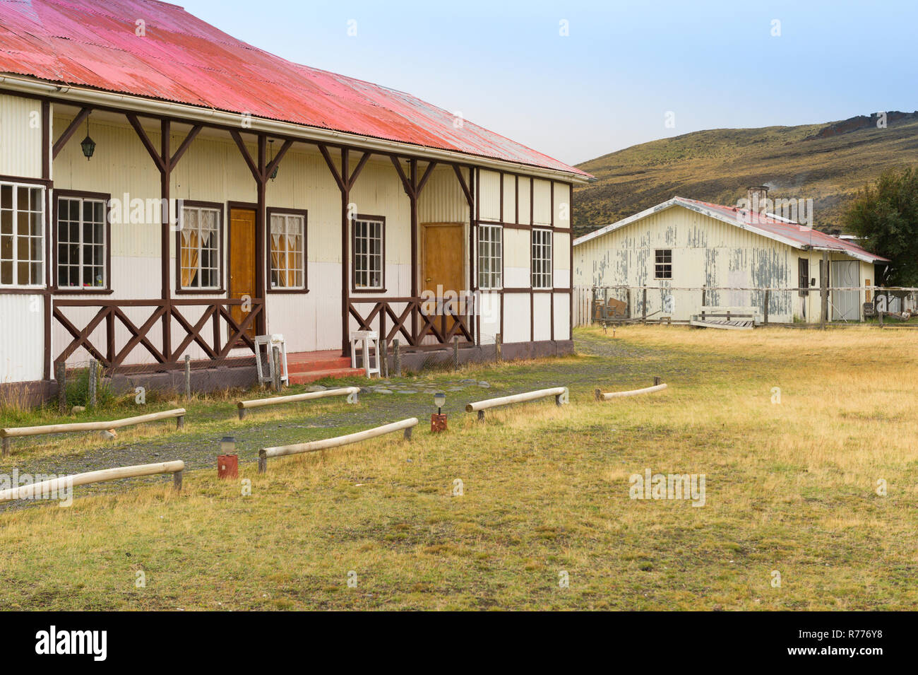 Estancia, Torres del Paine National Park, Chilean Patagonia, Chile Stock Photo