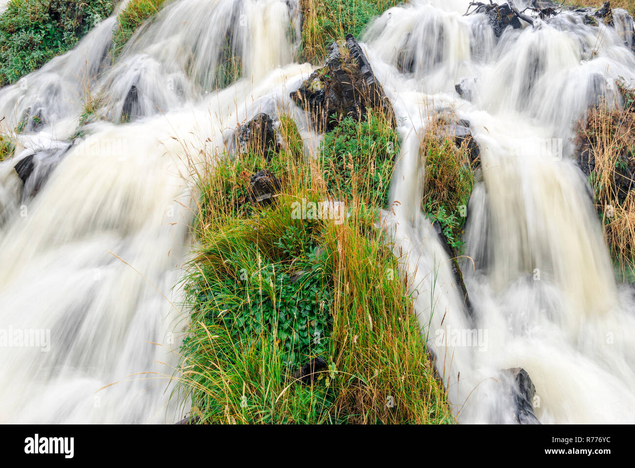 Cascade, Torres del Paine National Park, Chilean Patagonia, Chile Stock Photo