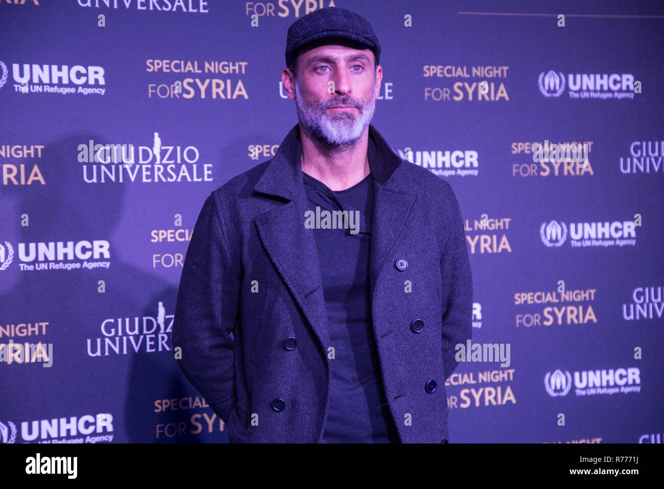 Rome, Italy. 06th Dec, 2018. Raz Degan Blue carpet and photocall of the special evening for Syria with the show 'Last Judgment' and UNHCR at the Auditorium Conciliazione in Rome. Credit: Matteo Nardone/Pacific Press/Alamy Live News Stock Photo