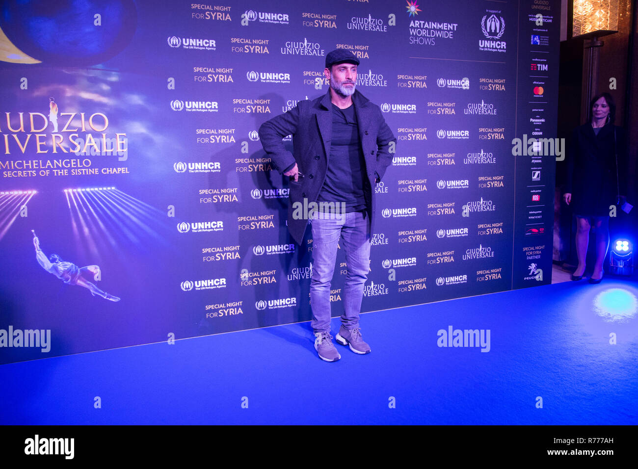 Rome, Italy. 06th Dec, 2018. Raz Degan Blue carpet and photocall of the special evening for Syria with the show 'Last Judgment' and UNHCR at the Auditorium Conciliazione in Rome. Credit: Matteo Nardone/Pacific Press/Alamy Live News Stock Photo