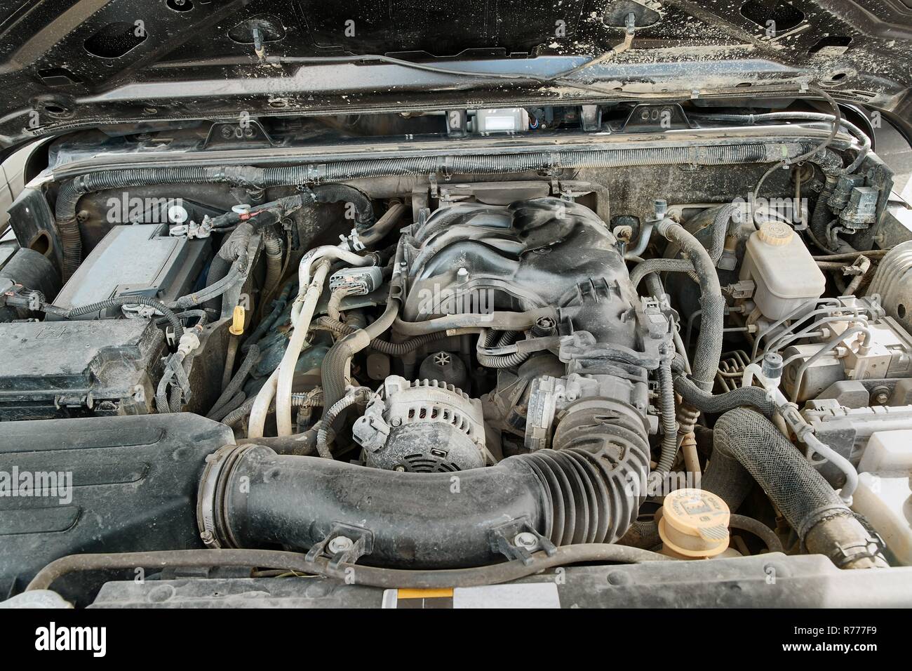 Car Engine Detail Stock Photo Alamy