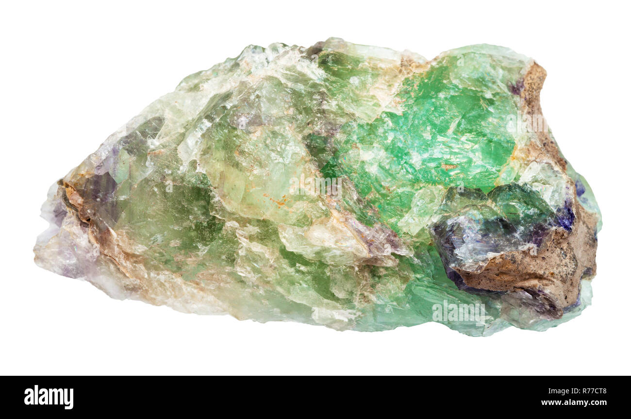 raw green Beryl crystals isolated Stock Photo Alamy