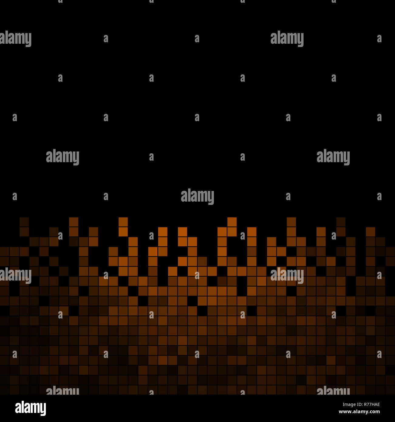 Orange square pixelated abstract art hi-res stock photography and ...