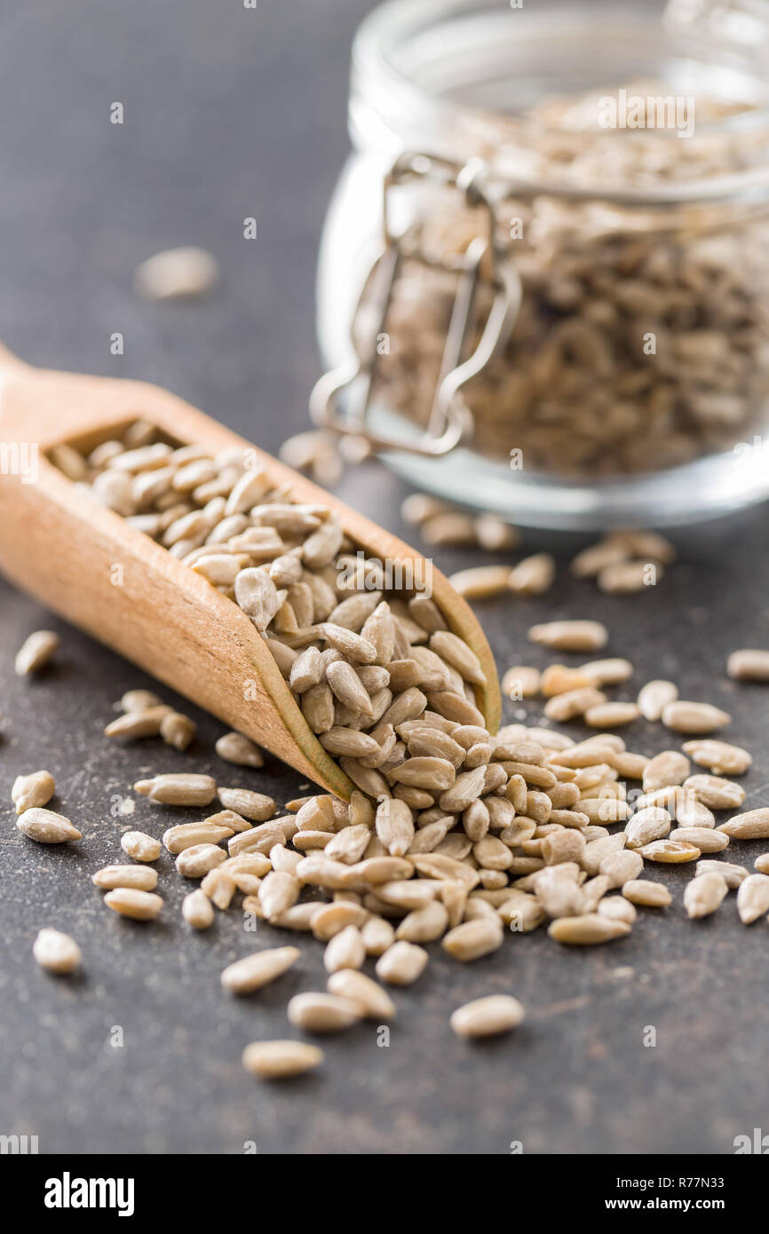 Peeled sunflower seeds Stock Photo - Alamy