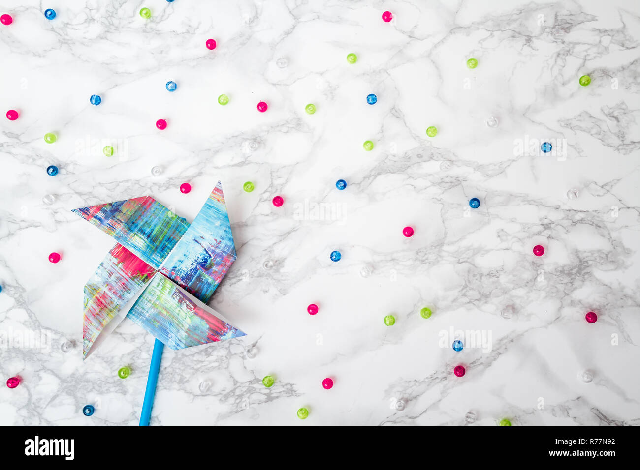 Paper Mill Example Origami Colorful Origami Paper Mill on White Marble Stock Photo - Alamy
