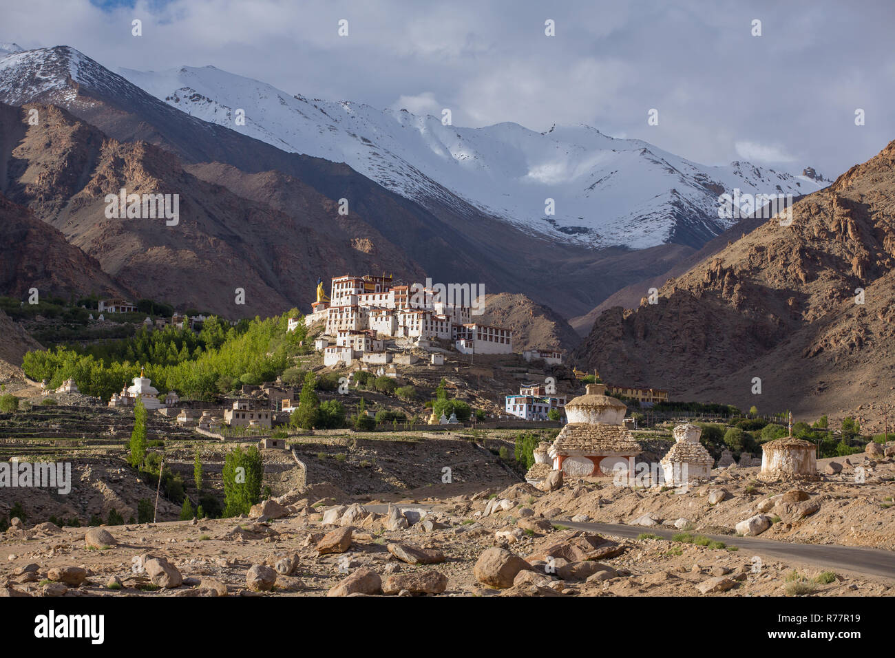 Likir monastery in Ladakh, India Stock Photo