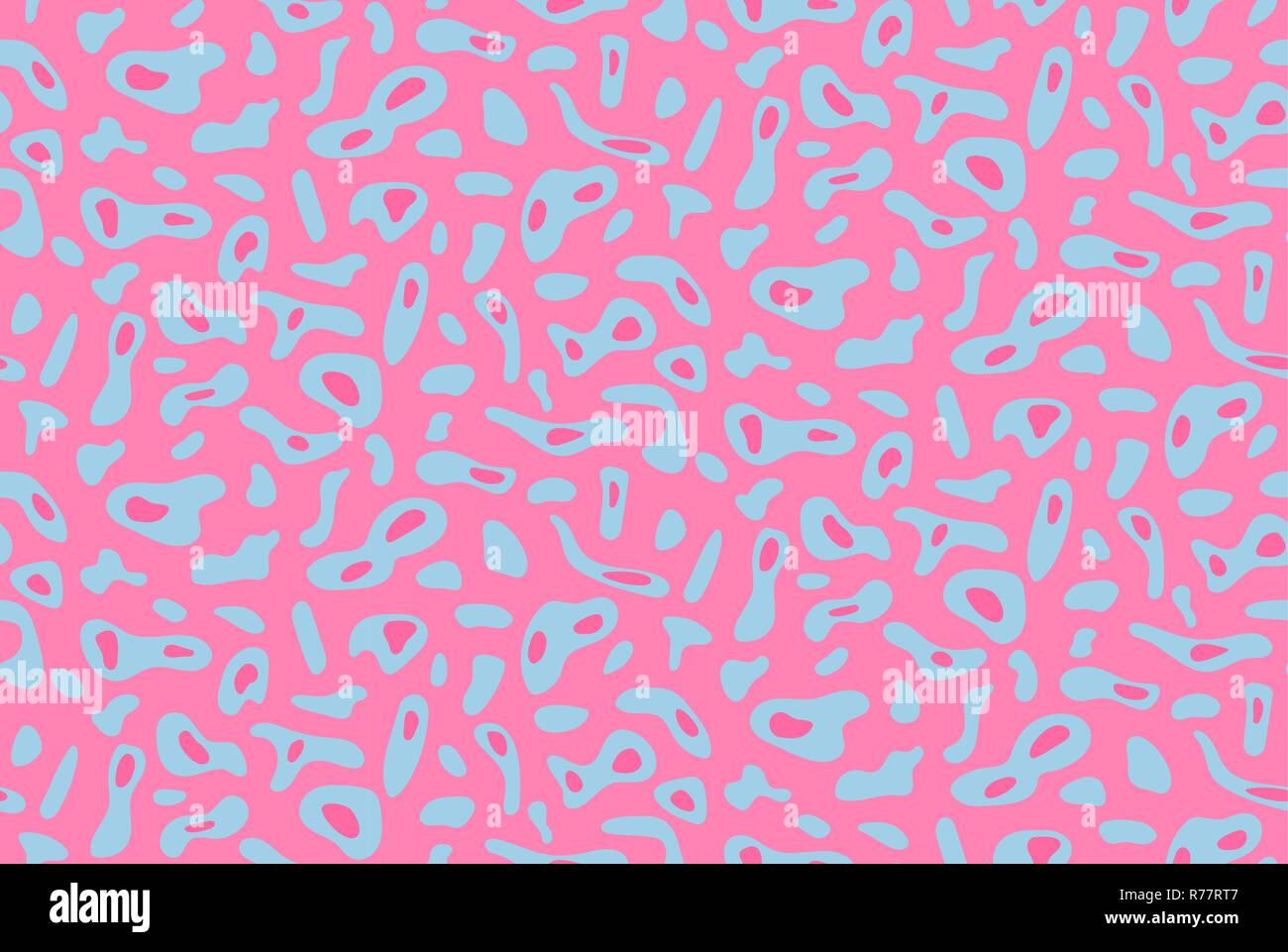 Abstract seamless pattern with fine details on pink background Stock Vector