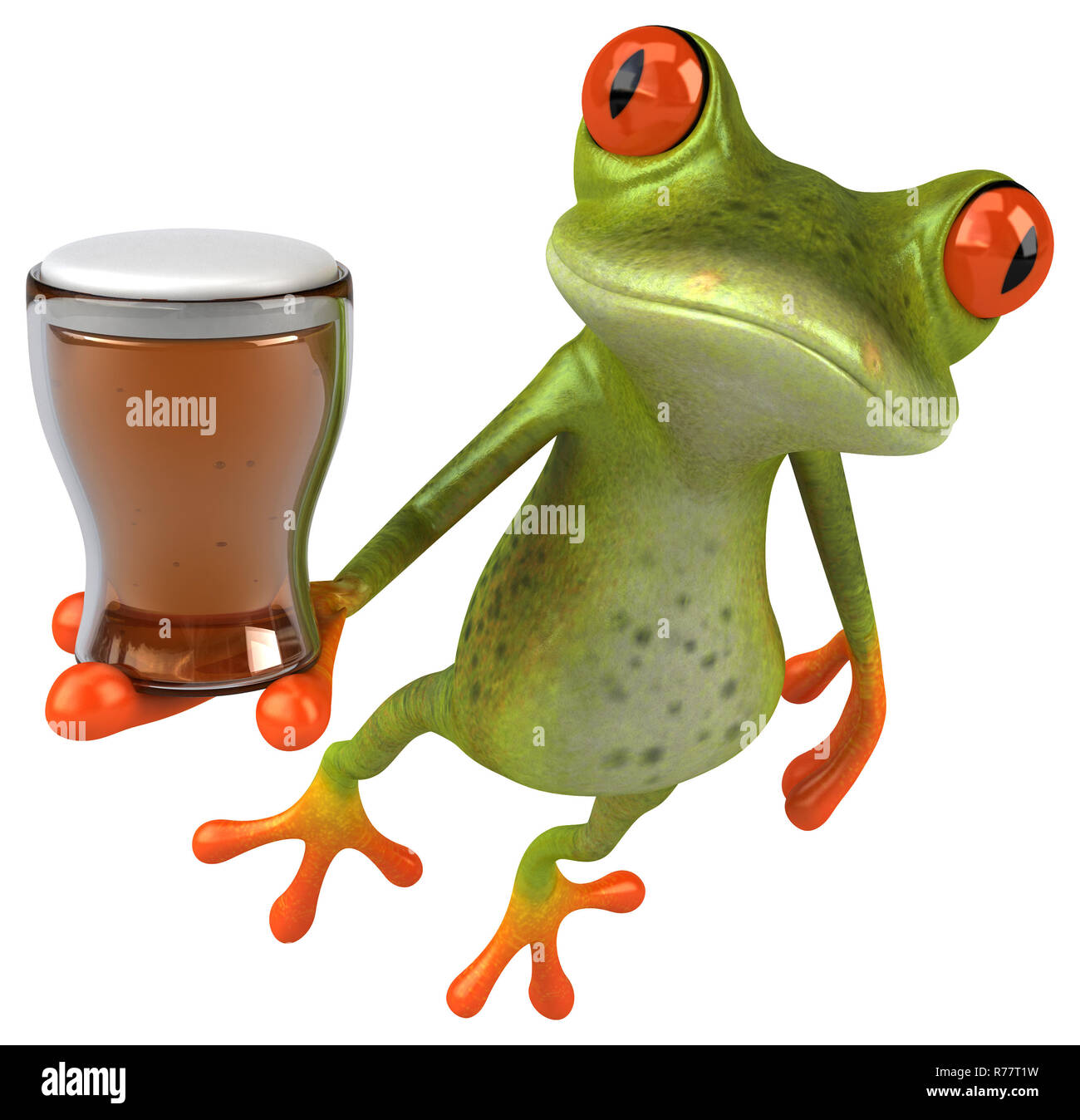 Frog drinking tea hi-res stock photography and images - Alamy