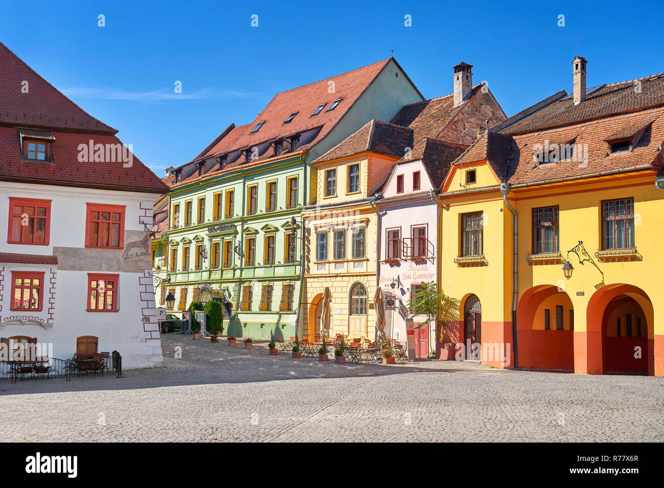 Sighisoara, Transylvania, Romania Stock Photo