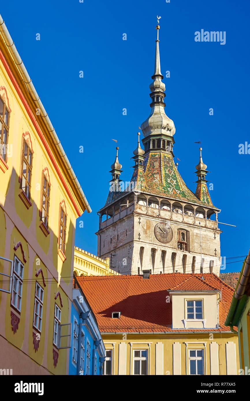 Sighisoara old town, Transylvania, Romania Stock Photo