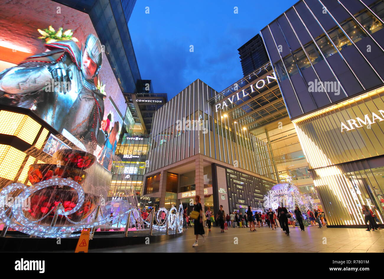 People Visit Pavilion Shopping Mall In Bukit Bintang Kuala Lumpur