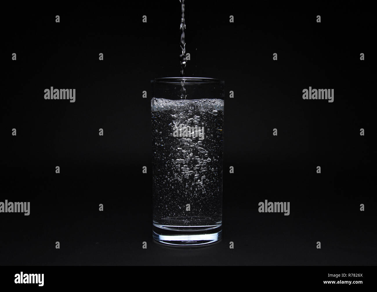 Full glass of water Stock Photo Alamy