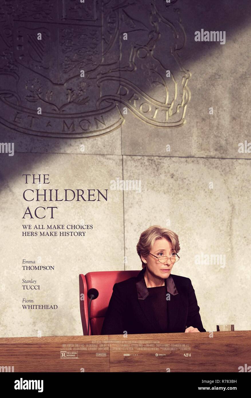 Original film title: THE CHILDREN ACT. English title: THE CHILDREN ACT. Year: 2017. Director: RICHARD EYRE. Stars: EMMA THOMPSON. Credit: BBC FILMS / Album Stock Photo