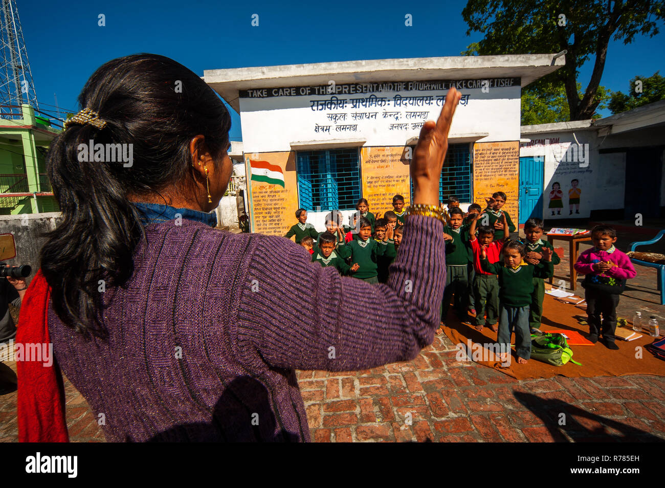 Indian school teacher hi-res stock photography and images - Alamy
