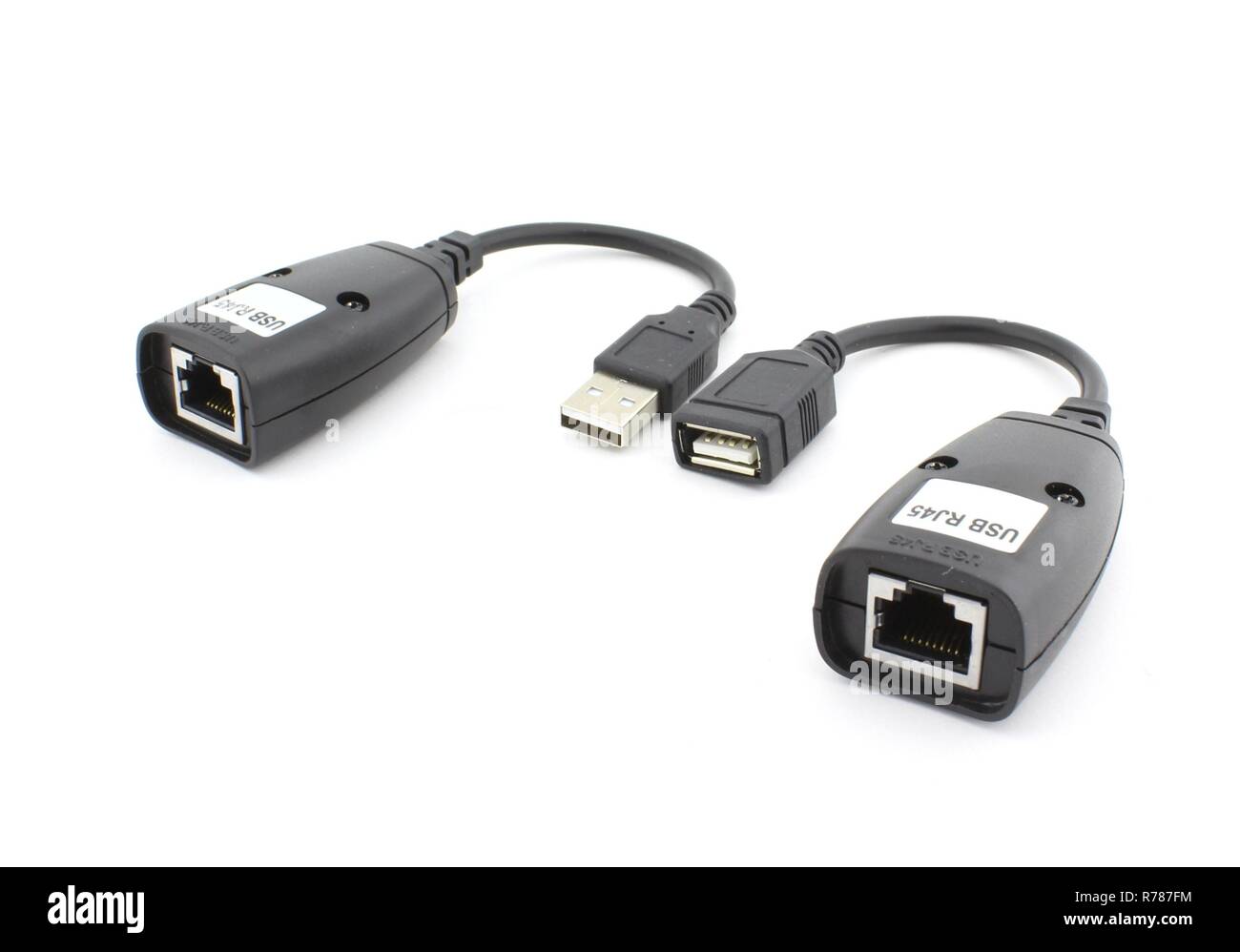 USB to UTP cable converter Stock Photo - Alamy