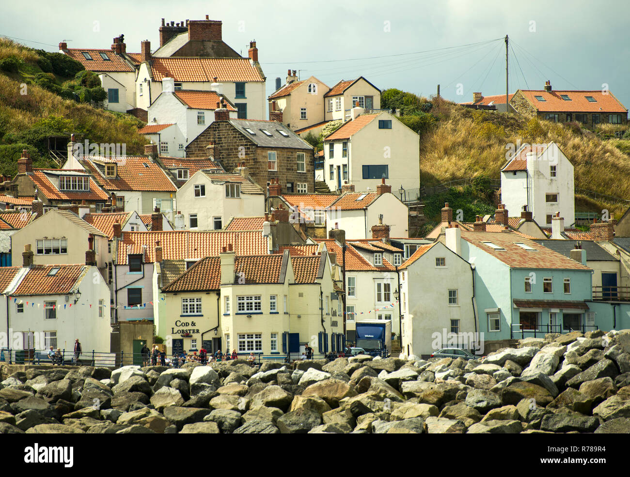 Village of Staithes on the North Yorkshire coast Stock Photo Alamy