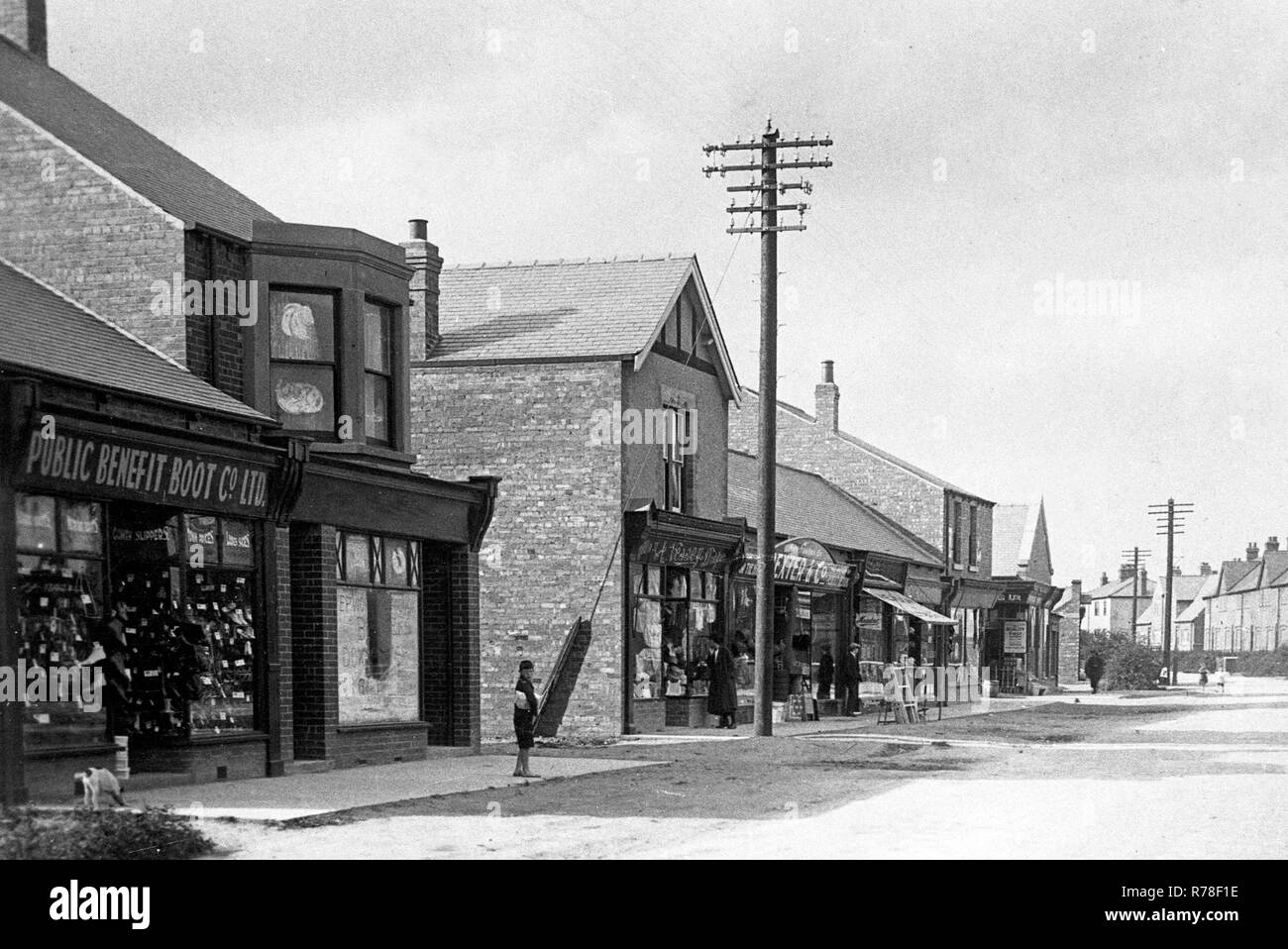 Station Road, Stainforth Stock Photo Alamy