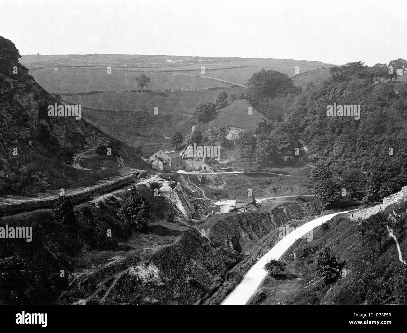 Old lead mines, Middleton Dale Stock Photo