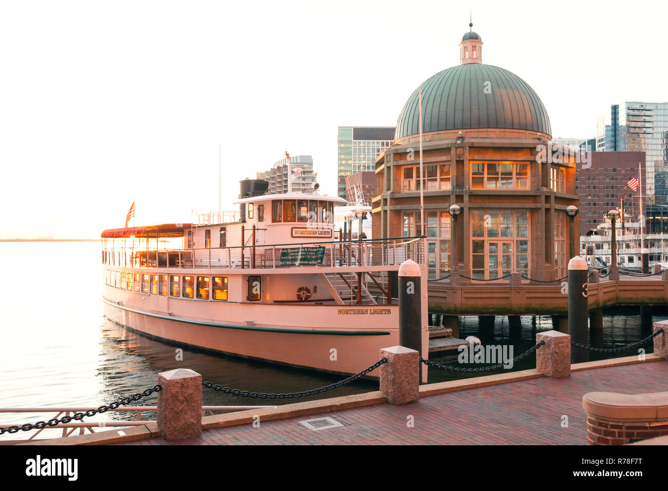 Long Wharf, Boston Harbor,Massachusetts, United States of America. Stock Photo