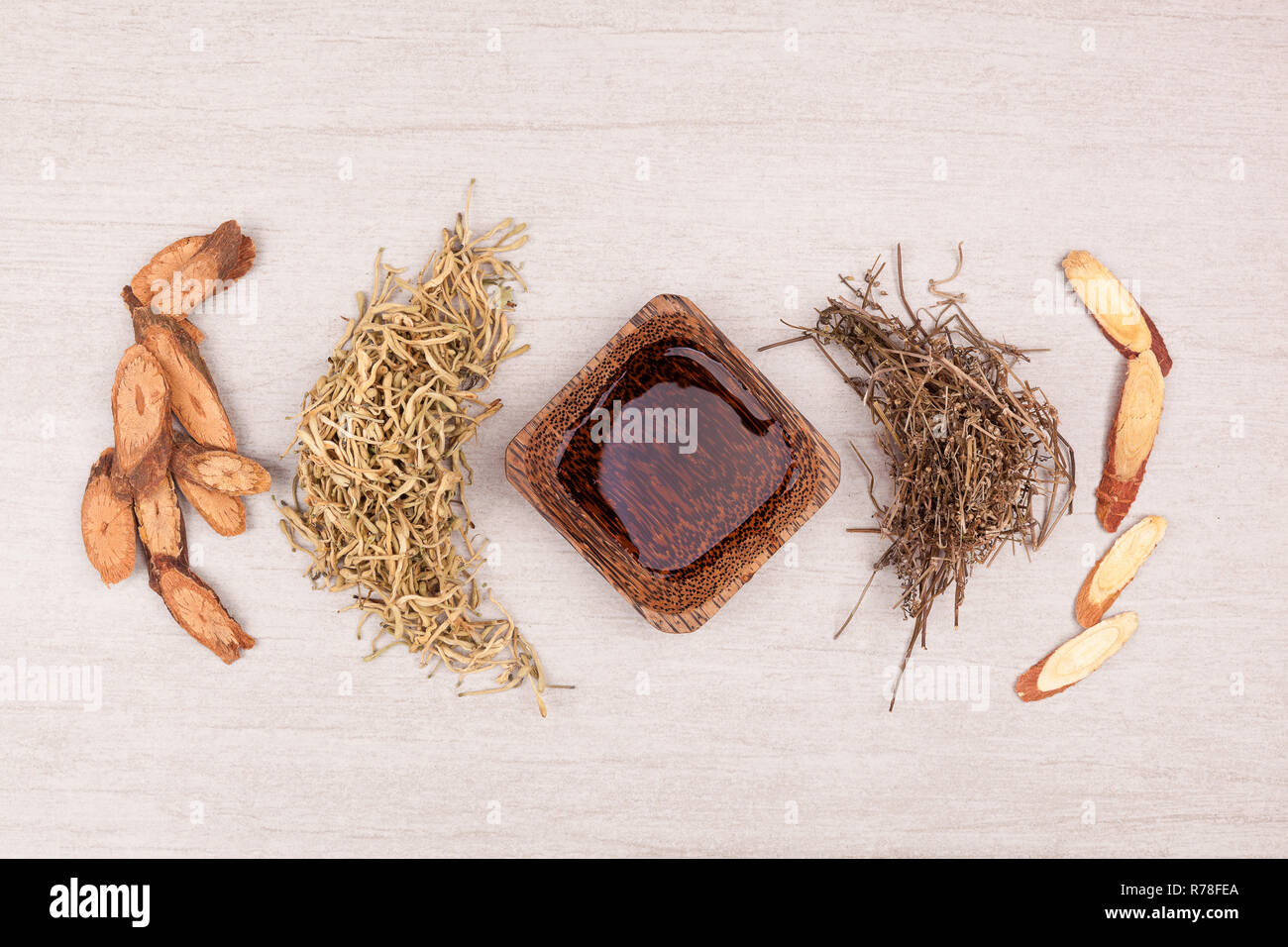 Traditional chinese medicine tea for dry cough Stock Photo Alamy