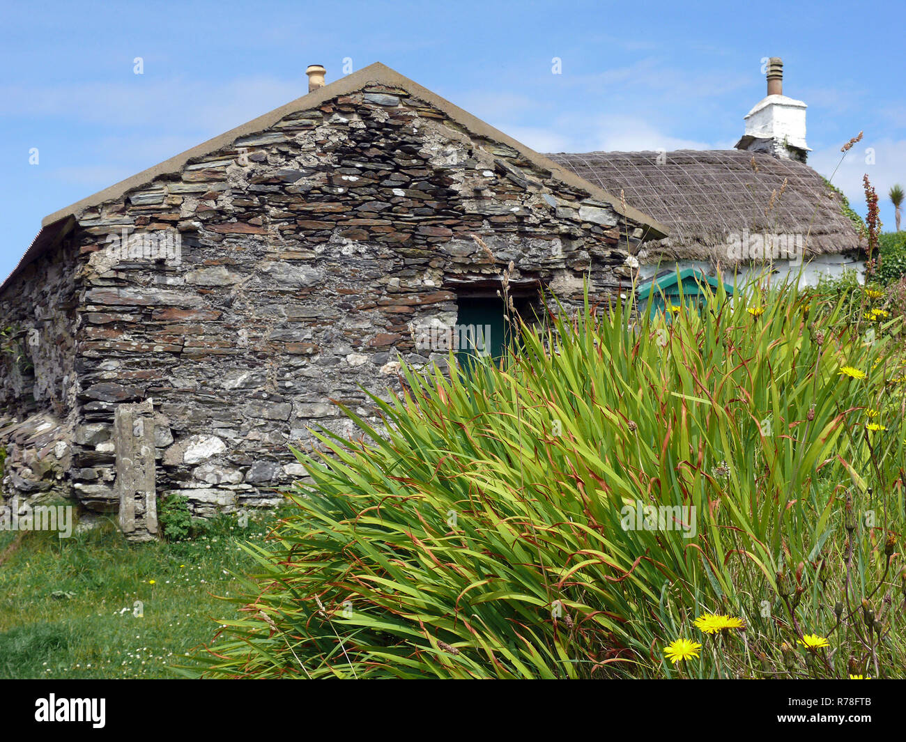 historic village cregneash on the isle of man Stock Photo - Alamy
