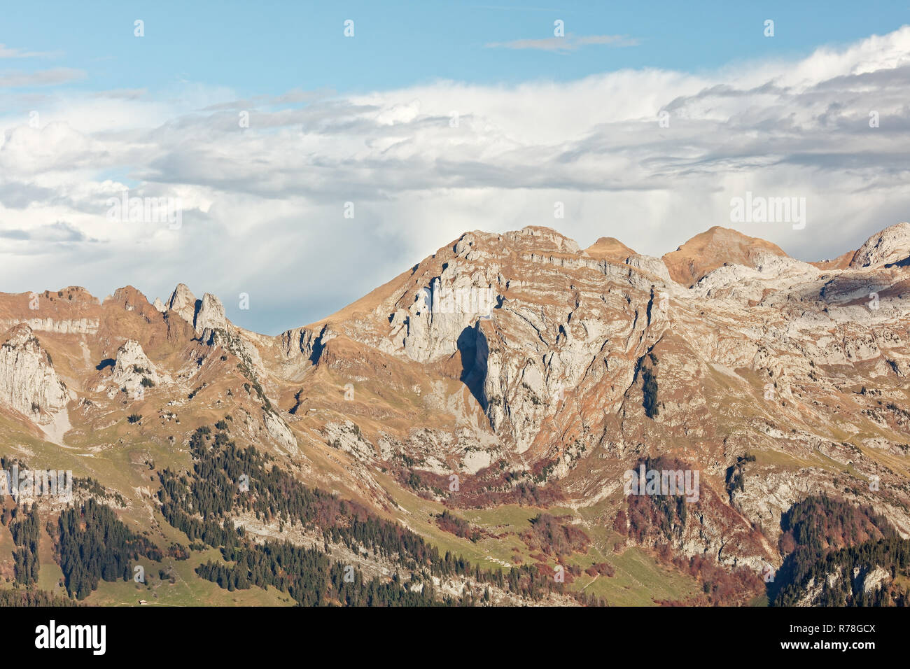Ongoing storm behind west ridge of Alpstein massif - Appenzell Alps ...