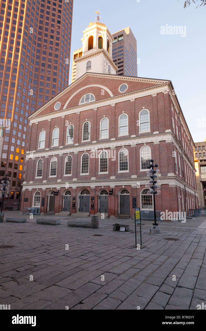 Faneuil Hall, Boston ,Massachusetts, United States of America Stock