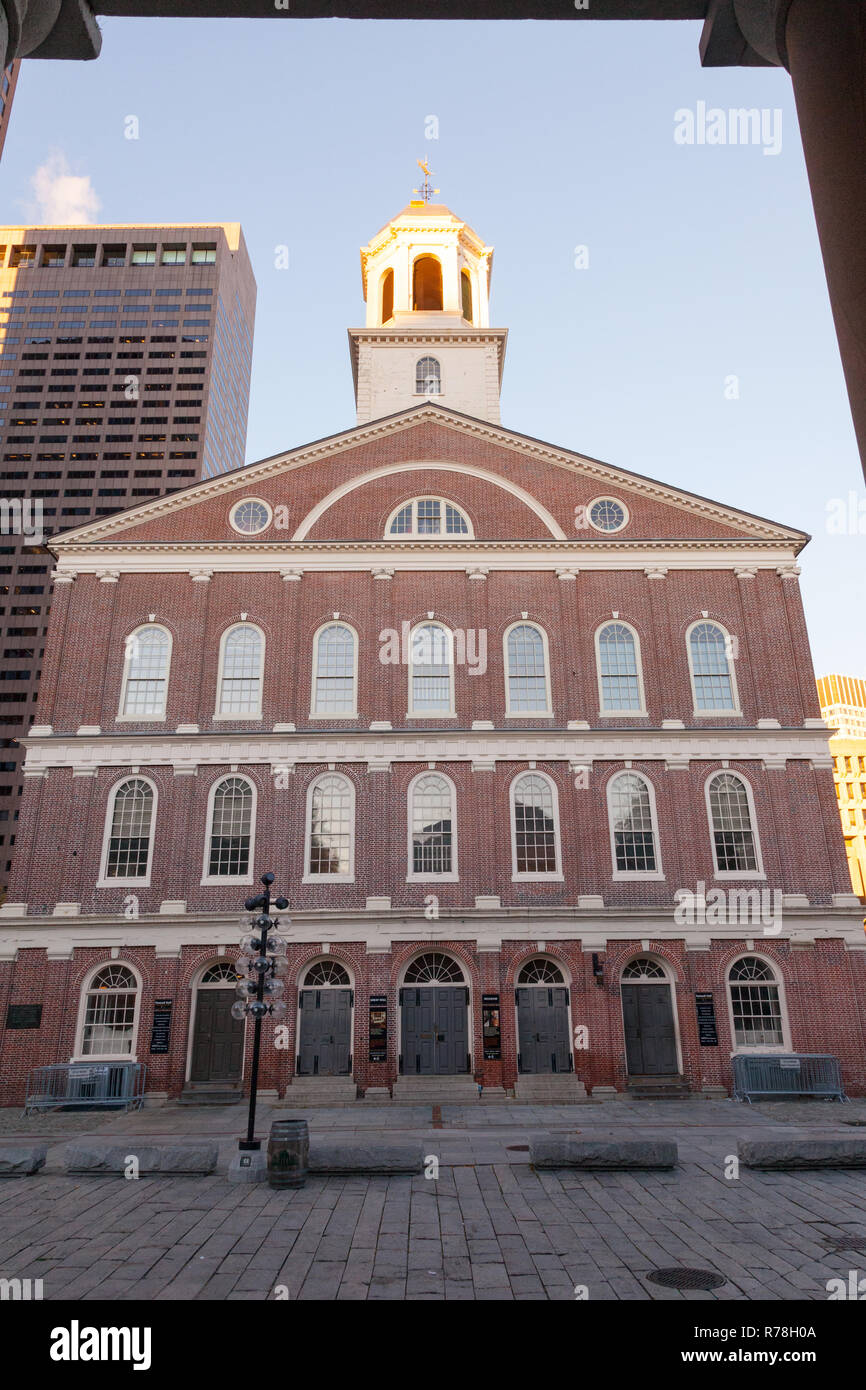 Faneuil Hall, Boston ,Massachusetts, United States of America Stock