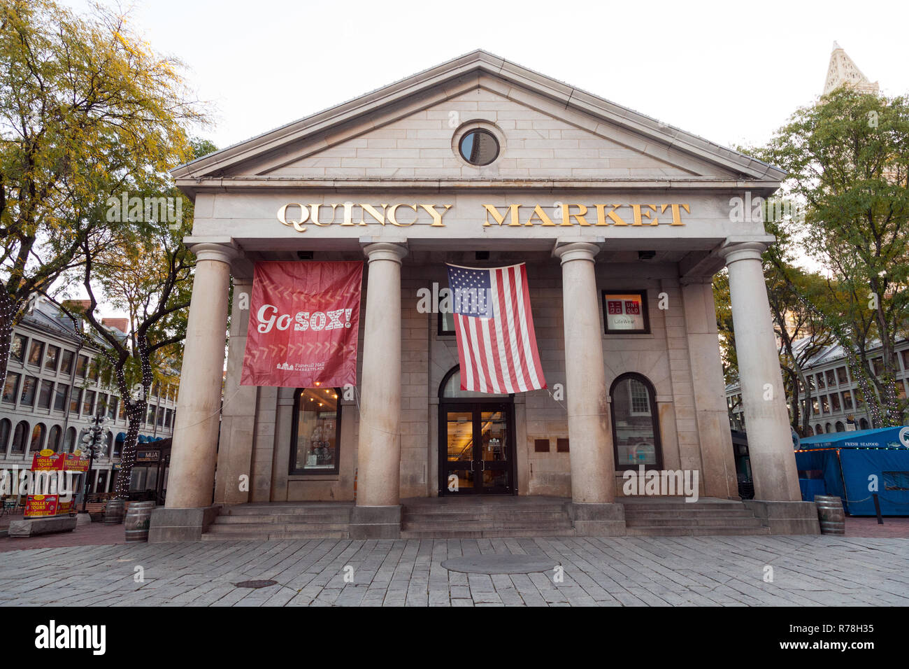 Quincy Market, Boston ,Massachusetts, United States of America. Stock Photo