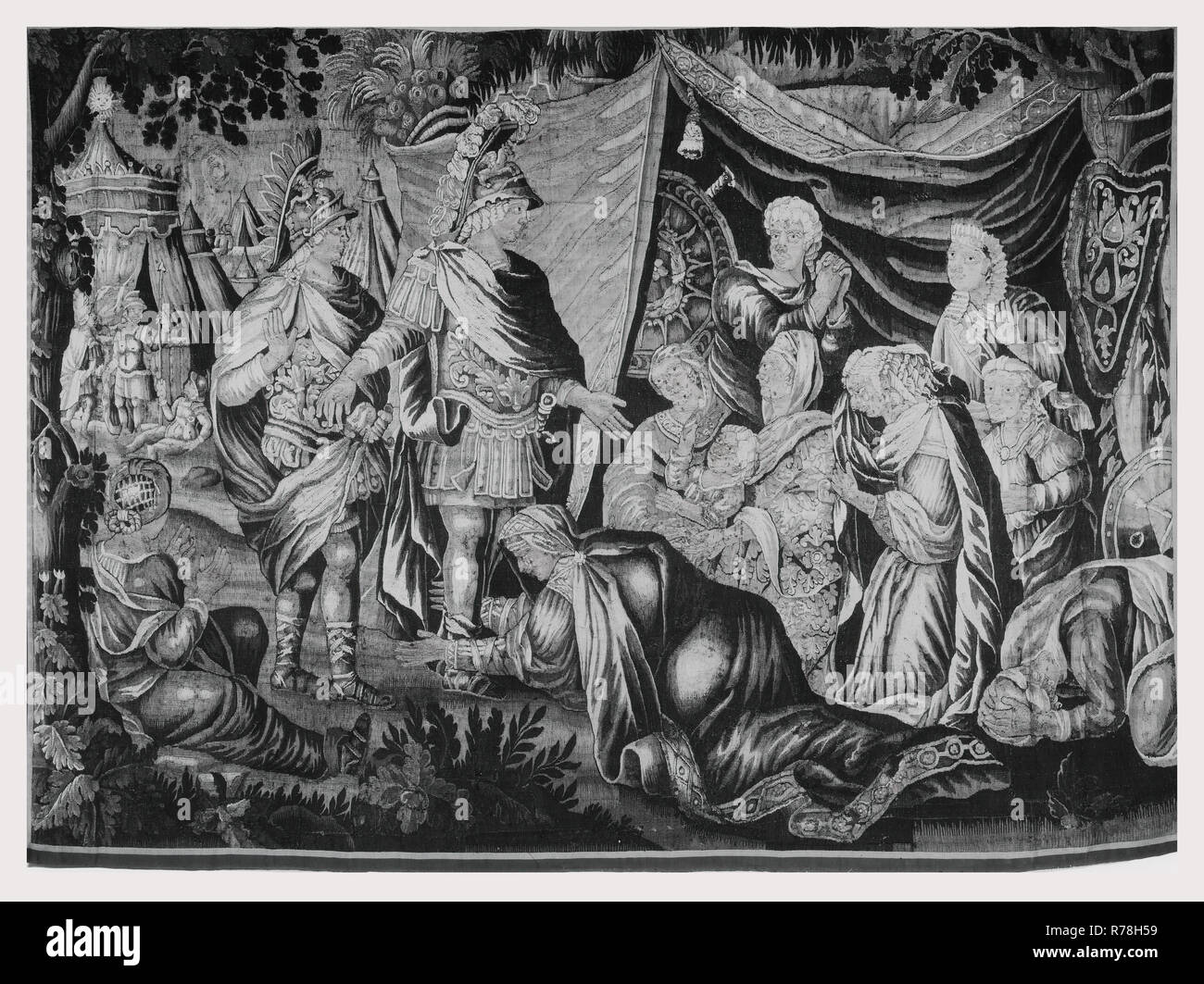 The family of darius before alexander hires stock photography and