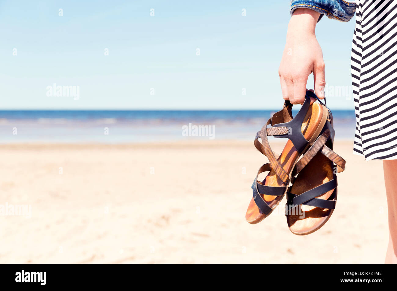 Young Girls Sandals High Resolution Stock Photography and Images Alamy