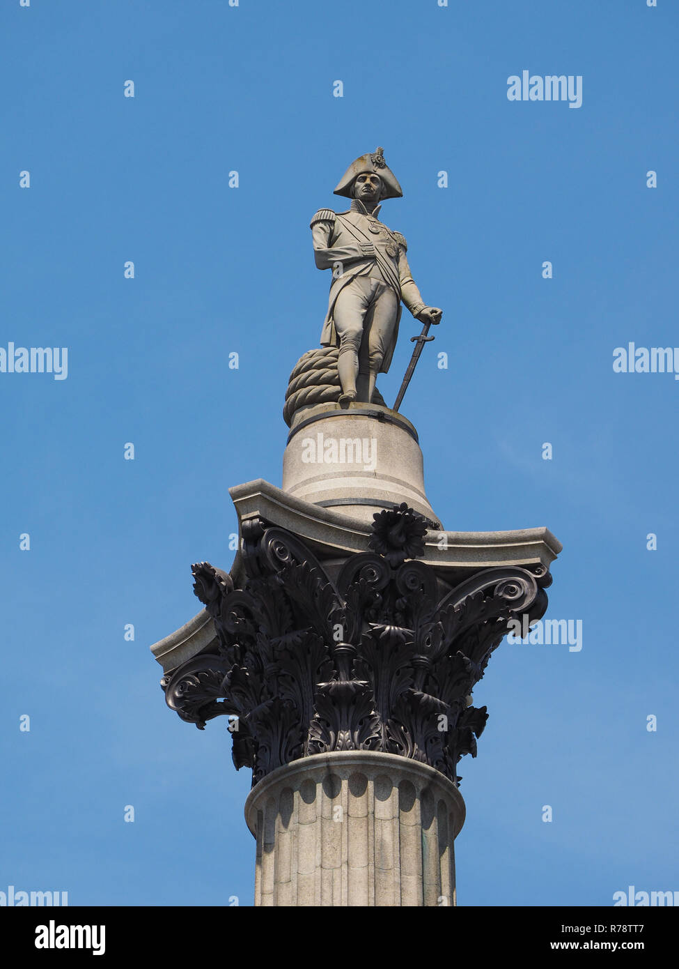Nelson Column in London Stock Photo Alamy