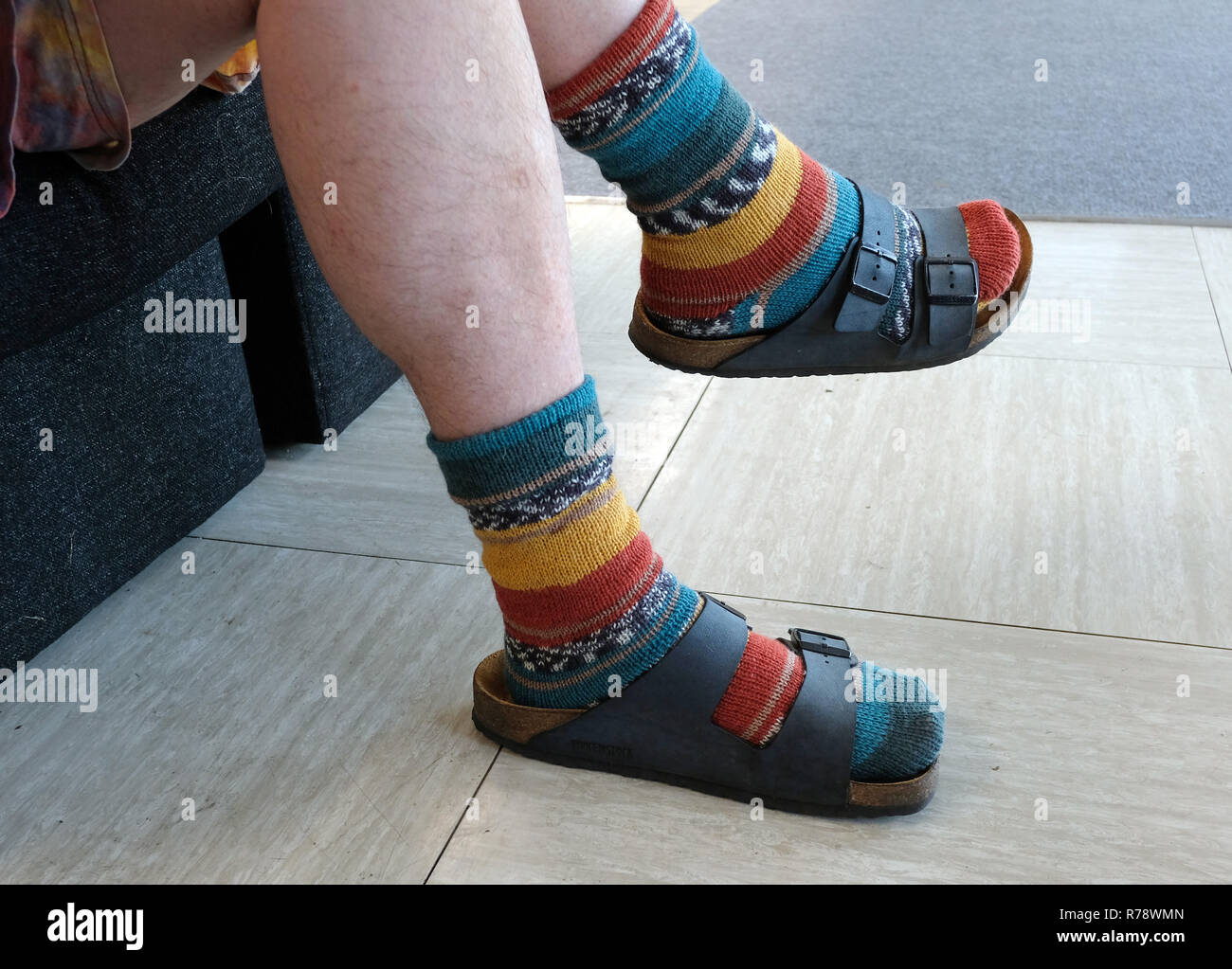 Socks With Sandals High Resolution Stock Photography and Images - Alamy