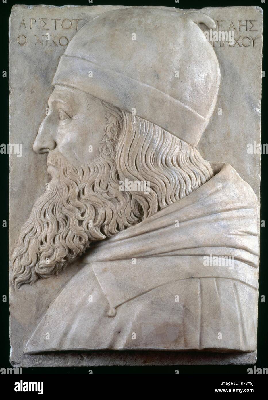 Vincenzo Grandi / 'Aristóteles'. Second quarter of the XVI century. Marble. Museum: Museo del Prado, Madrid, España. Stock Photo