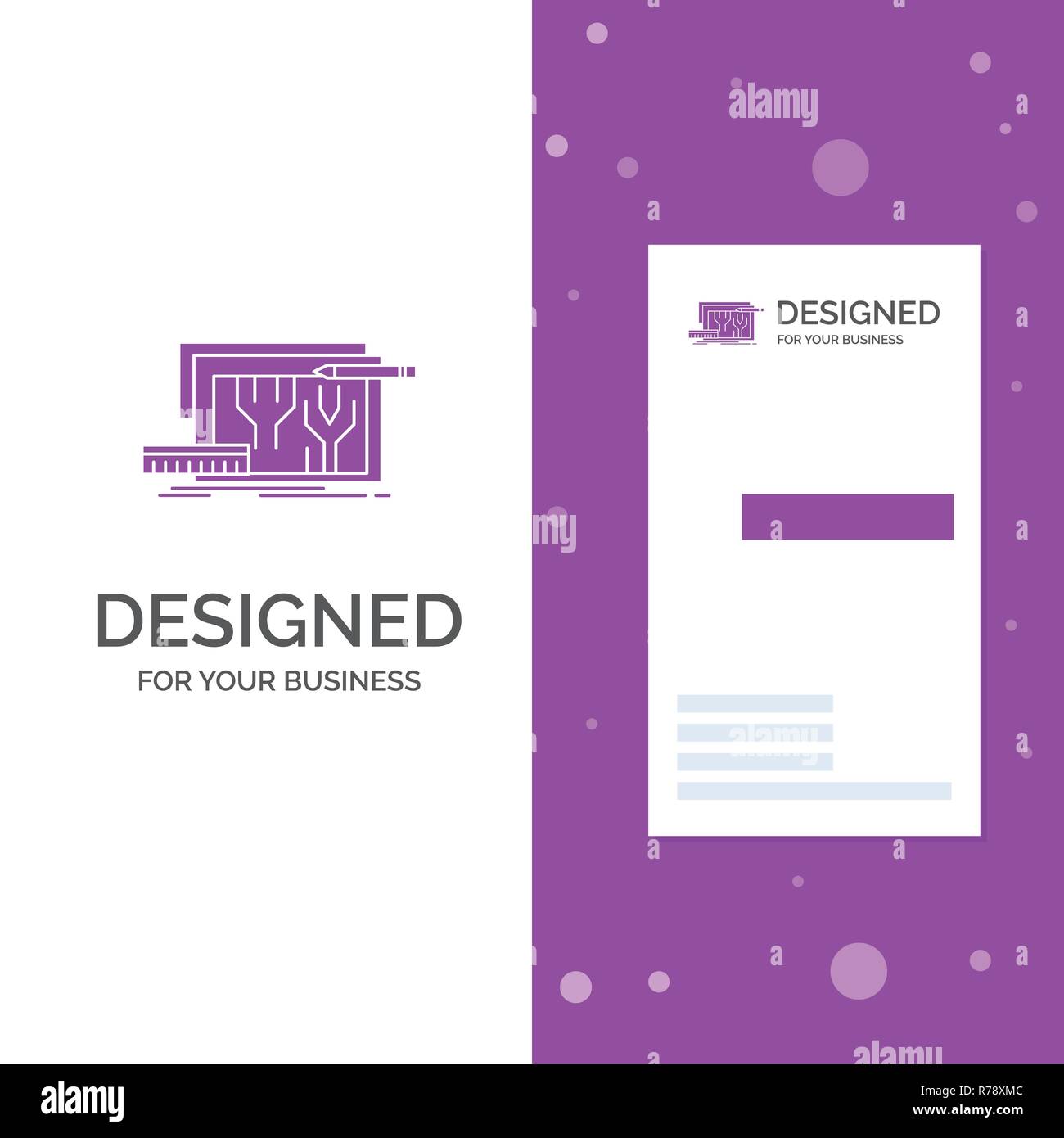 Business Logo For Architecture Blueprint Circuit Design