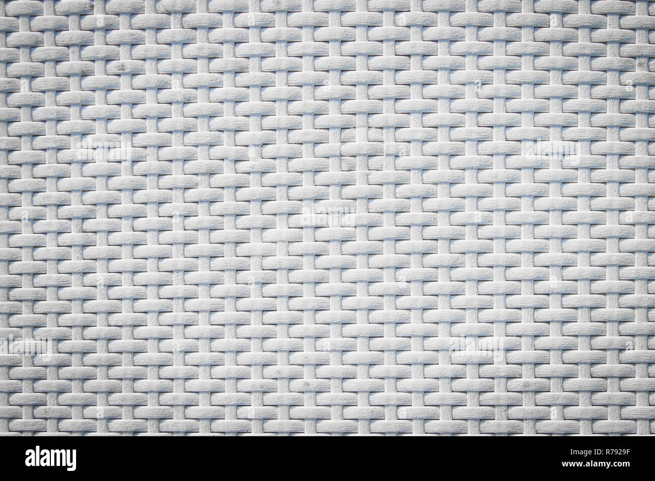White wicker pattern background texture Stock Photo